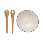 Ukiyo salad bowl with bamboo salad server - Slika 5