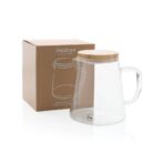 Ukiyo borosilicate glass carafe with bamboo lid 1.2L - Slika 7