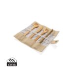 Reusable bamboo travel cutlery set - Image 2