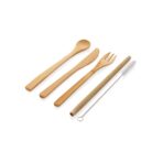 Reusable bamboo travel cutlery set - Image 6