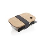 Glass lunchbox with bamboo lid