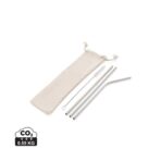 Reusable stainless steel 3 pcs straw set - Slika 2