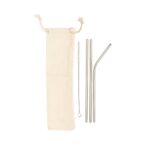 Reusable stainless steel 3 pcs straw set - Slika 3