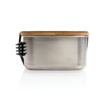 Stainless steel lunchbox with bamboo lid and spork - Slika 7