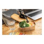 Stainless steel lunchbox with bamboo lid and spork - Slika 9