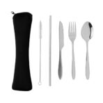 4 PCS stainless steel re-usable cutlery set - Slika 3