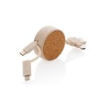 Cork and Wheat 6-in-1 retractable cable