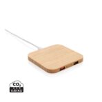 Bamboo 5W wireless charger with USB - Slika 2