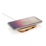 Bamboo 5W wireless charger with USB - Slika 3