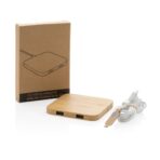 Bamboo 5W wireless charger with USB - Slika 10