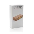 Bamboo alarm clock with 5W wireless charger - Slika 11