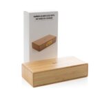 Bamboo alarm clock with 5W wireless charger - Slika 10