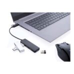 RCS recycled plastic USB hub with dual input - Slika 5