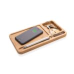 Bamboo desk organiser 10W wireless charger - Slika 3