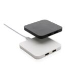 RCS recycled plastic 10W Wireless charger with USB Ports - Slika 8