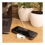 RCS recycled plastic 10W Wireless charger with USB Ports - Slika 9