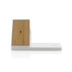 Ontario recycled plastic & bamboo 3-in-1 wireless charger - Image 5