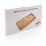 Bamboo desk organiser 5W wireless charger - Slika 11
