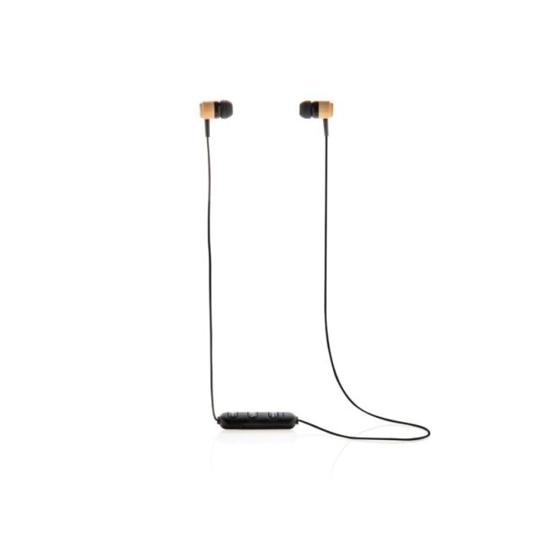 Bamboo wireless earbuds