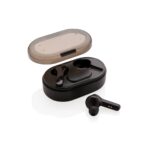 Svjetleći logotip TWS slušalice u kutiji za punjenje