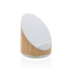 Jajoliki bambusov zvučnik od 5 W s bežičnim punjačem od 15 W