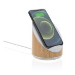 Ovate bamboo 5W speaker with 15W wireless charger - Slika 3