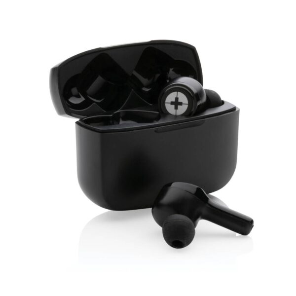 RCS recycled plastic Swiss Peak ANC TWS earbuds