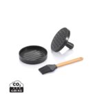 BBQ set with hamburger press and brush - Image 2