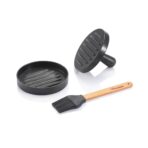 BBQ set with hamburger press and brush - Image 6