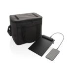 Pedro AWARE™ RPET deluxe cooler bag with 5W solar panel - Image 7