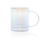 Deluxe double wall electroplated glass mug - Image 4