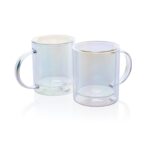 Deluxe double wall electroplated glass mug - Image 7