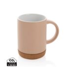 Ceramic mug with cork base 280ml - Image 2