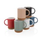 Ceramic mug with cork base 280ml - Image 7