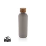 Wood RCS certified recycled stainless steel vacuum bottle - Image 2