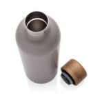 Wood RCS certified recycled stainless steel vacuum bottle - Image 4