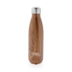 Vacuum insulated stainless steel bottle with wood print - Slika 6