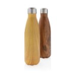 Vacuum insulated stainless steel bottle with wood print - Slika 7