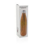 Vacuum insulated stainless steel bottle with wood print - Slika 10
