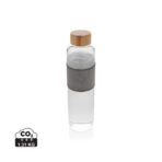Impact borosilicate glass bottle with bamboo lid - Image 2