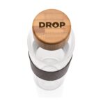 Impact borosilicate glass bottle with bamboo lid - Image 11