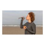 Impact borosilicate glass bottle with bamboo lid - Image 14