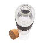 Impact borosilicate glass bottle with bamboo lid - Image 8
