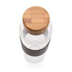 Impact borosilicate glass bottle with bamboo lid - Image 9