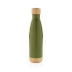 Vacuum stainless steel bottle with bamboo lid and bottom - Slika 3