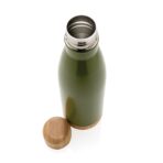 Vacuum stainless steel bottle with bamboo lid and bottom - Slika 5