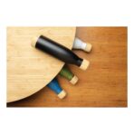 Vacuum stainless steel bottle with bamboo lid and bottom - Slika 8