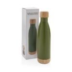 Vacuum stainless steel bottle with bamboo lid and bottom - Slika 9