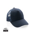 Impact AWARE™ Brushed rcotton 5 panel trucker cap 190gr - Image 2