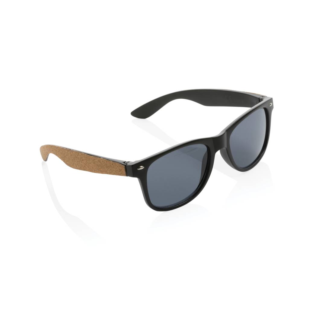 x00P453.88-P453.881-1 GRS recycled PC plastic sunglasses with cork - Image 1